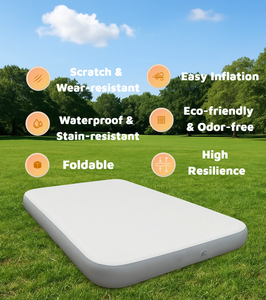 Bán buôn thả khâu Nệm Inflatable bền giường không khí Gấp Cắm Trại ngủ Pad di động ngoài trời trong nhà sử dụng - Product Image 4