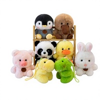 Porte-clés en peluche direct usine, ornithorynces et pingouins, 16 cm, personnalisable, rembourré de perles et de coton PP, jouet en peluche, pendentif animal, décoration de sac à dos