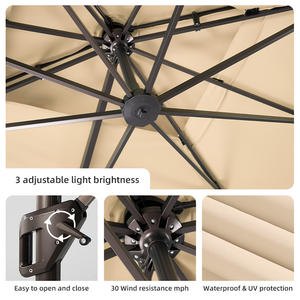 Sombrillas y Bases de Aluminio para <span class=keywords><strong>Patio</strong></span>, Jardín y Playa, Marca HANYI - Product Image 3