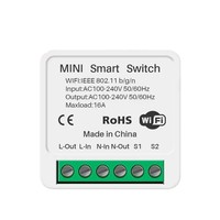 Interrupteur intelligent WiFi FY02 Ewelink 16A Mini |   Module d'automatisation de la maison intelligente DIY |   Relais à commande vocale et par application pour éclairage et ventilateur