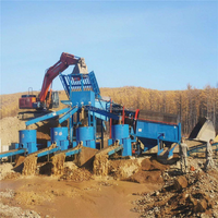 Équipement de Lavage d'Or Alluvial à Capacité Personnalisée 5-200 TPH, Usine de Lavage Rotatif et de Criblage par Trommel pour le Traitement des Dépôts Alluvionnaires