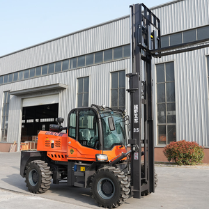 Preço barato Roda Diesel Paletes Empilhadeira Equipamento De Manuseio Empilhadeira De Terreno Áspero Empilhador Hidráulico Fazenda Empilhadeira Empilhadeira - Product Image 4