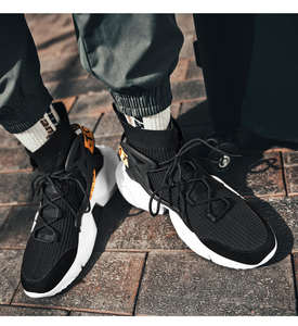 Produttore di vendita diretta di alta qualità vegano nero impermeabile in pelle scarpe alla moda stile da passeggio per la primavera autunno - Product Image 3