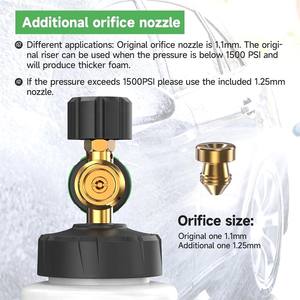 Nouveau Offre Spéciale NIKELIANG neige mousse canon Pro pour laveuse de voiture à pression Machine <span class=keywords><strong>Auto</strong></span> détaillant mousse Lance pistolet - Product Image 4