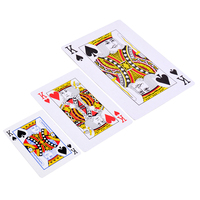 Büyük özel kağıt oyun kartları yetişkin kurulu oyunu büyük sayı kartı büyük boy baskı Logo Poker reklam amaçlı