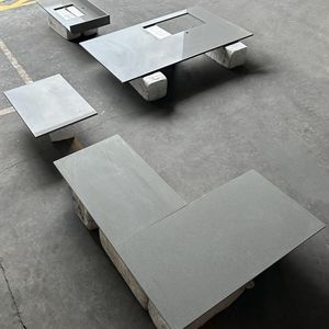 Losas de Cuarzo Artificial Gris Claro Más Vendidas para Encimeras de Cocina y Muebles de Baño - Product Image 1