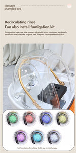 Cama de masaje inteligente para la cabeza con spa relajante, bomba de agua con calefacción y circulación para lavacabezas, ideal para uso en salones de belleza. - Product Image 5