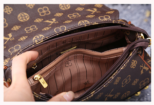 महिलाओं के लिए लाउमिसर pvc क्रॉसबॉडी हैंडबैग के लिए टिकाऊ पोर्टेबल बंद पॉलीएस्टर दैनिक उपयोग हैंडबैग के लिए दो - Product Image 6