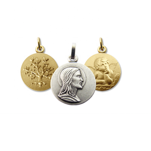 Religiosi Medaglie Cz Medaglia Del Metallo Bambini Del Virgin Dei Monili Inciso Cattolica Molto Piccolo Commercio All'ingrosso Blu Miracolo Per I Braccialetti - Product Image 1