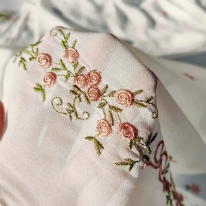 Hiyab de Chifón de Lujo con Bordado Étnico, Pañuelo Largo para el Cabeza, Estilo Musulmán de Malasia y Medio Oriente, Hiyab de Chifón Económico - Product Image 3