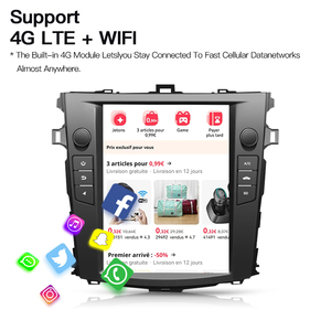 Android14 Carplay For Toyota Corolla 2007-2012 Car Radio GPS Navigation Multimedia Player Stereo 4G Wifi DSP RDS - Product Image 4