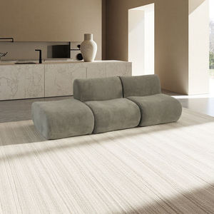 Set di Divani Ovali Imbottiti di Lusso Moderni, Nuovo Design, Tessuto all'Ingrosso per Hotel, Appartamenti, Centri Commerciali, Ville, Ospedali, Confezionati Sottovuoto - Product Image 3