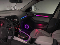 Éclairage d'ambiance intelligent ZX pour Audi A4 B8 2009-2016 avec lumières LED dynamiques Symphony Rainbow, éclairage d'ambiance automatique 12V