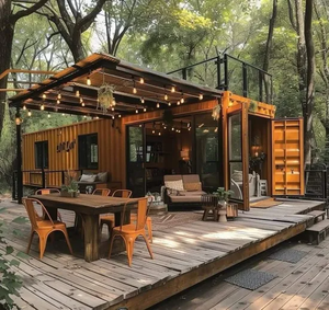 Casa Prefabricada Moderna de 2 Pisos, Contenedor Modular de Acero para Cafetería, Tienda o Restaurante con Ventana de Servicio - Product Image 3