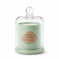 Bougie parfumée de luxe en cire de soja, finition velours givré, style minimaliste nordique, pour la décoration intérieure et les cadeaux de mariage
