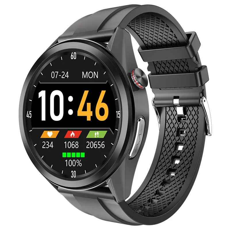 Latest blood pressure ECG heart rate real body temperature healthy fitness smart watch sports fashion smart device touch screen
