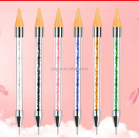 Crayon de manucure collant à Double tête de stylo de perceuse de déchargement direct d'usine pour l'usage d'ongle