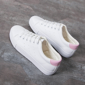 Pas cher prix personnalisé confortable baskets blanches femmes plates chaussures de sport - Product Image 6