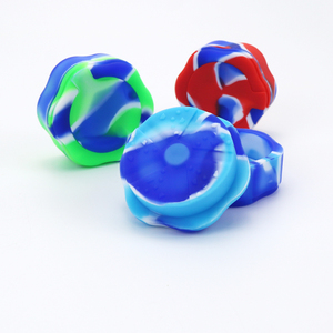 Logo Custom 2-Part Silicone <b>Herb</b> <b>Grinders</b> for Tobacco Flower Grinding with Built-in Compartment Cigarette Rolling Paper Smoking - Product Image 4
