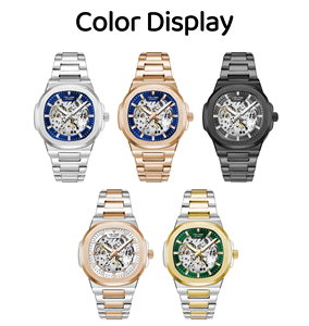 TEVISE T01B-Montre Mécanique <span class=keywords><strong>Creuse</strong></span> Automatique d'Affaires pour Homme, Nouvelle Collection, Offres Spéciales - Product Image 2