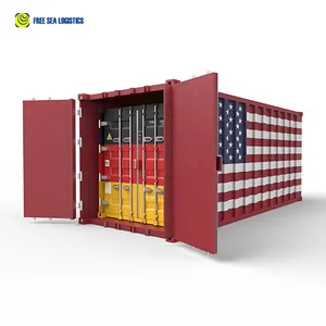 Free Sea 40HC Foreign Trade High Box Used Dry Container Cargo Empty Sea Shipping Container Freight Agent