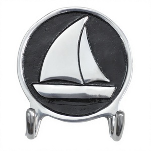 Crochets élégants pour yachts de navires Crochets et porte-manteaux en aluminium muraux en design nautique - Product Image 1