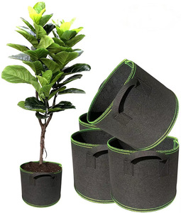 Pots et sacs de culture en tissu non tissé épaissi - <span class=keywords><strong>Feutre</strong></span> <span class=keywords><strong>horticole</strong></span> respirant et durable pour légumes et usage bureautique - Product Image 6