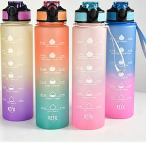 ขวดน้ำพลาสติกสำหรับออกกำลังกายพร้อมหลอดดูด ขายส่ง ราคาโปรโมชั่น สร้างแรงบันดาลใจในการดื่มน้ำ - Product Image 3