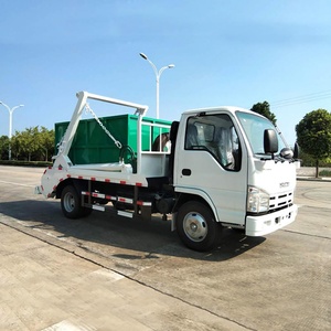 Camión de Basura ISUZU 4x2 4m3 con Brazo Hidráulico Giratorio Pequeño, Camión de Basura con Cargador de Contenedores - Product Image 4