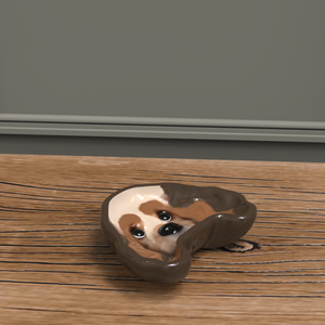 Tazón de Cerámica de Grado Boutique Personalizado para Perros con Forma de Cachorro de Orejas Largas, Plato de Alimentación para Mascotas con Esmalte Brillante para Venta al por Mayor de Marcas Premium - Product Image 5