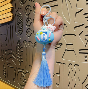 Tassel Small Animal Blessing Bag <b>Key</b> <b>Chain</b> Cute Panda Hanging Small Gift - Product Image 5
