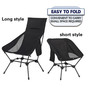 600D ปิกนิกกลางแจ้งจุได้120กก. เก้าอี้แคมป์ปิ้งเก้าอี้สูงเบาะรองแขนพับได้พร้อมที่วางแก้ว - Product Image 1