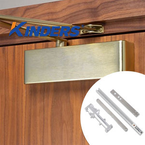 Le feu réglable a évalué le ferme-porte en aluminium pour les portes en verre d'hôpital commercial 45-65KG 600-900mm - Product Image 1