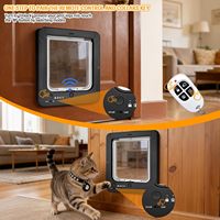 Porte de voiture intelligente à verrouillage 4 directions avec capteur RFID, télécommande, porte automatique pour animaux de compagnie, intérieur et extérieur, OEM ODM