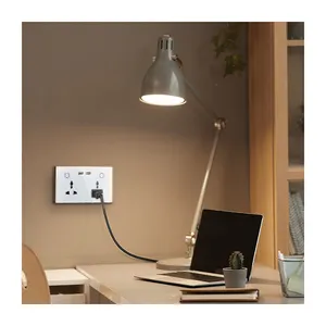 G-Tech plus Electrical Socket with Switch WiFi Light Touch Switch 1 2 3 gang EU Socket Wall Outlet Compatible Alexa Google Home