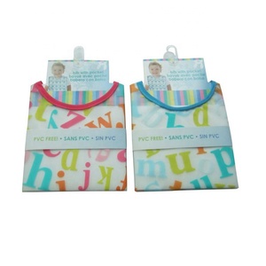 Bavoirs pour bébé imperméables en PEVA en gros, type veste en plastique, bavoir pour bébé doux et <span class=keywords><strong>facile</strong></span> à nettoyer - Product Image 3