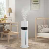 Humidificateur 7L pour grande pièce, chambre à coucher, avec veilleuse, remplissage par le haut, humidificateur à vapeur froide pour toute la maison, pour plantes, bébés, enfants, adultes