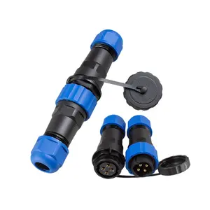 IP68 Luchtvaart Mannelijke Vrouwelijke Ronde Stopcontact Elektrische SD20 Docking SP20 4 Pin 25A Draad Waterdichte Connector