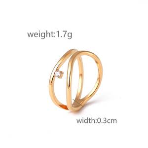 Wholesale <b>Ring</b> Jewelry Women Fashion <b>Adjustable</b> <b>Ring</b> Stainless Steel 18K Gold Plated <b>Ring</b> for Women - Product Image 5