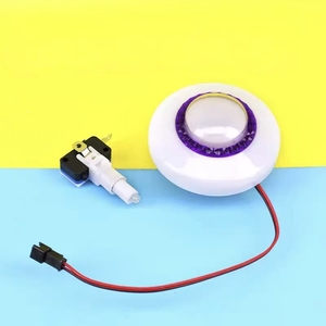 Phong cách mới 60mm RGB LED <span class=keywords><strong>push</strong></span> <span class=keywords><strong>button</strong></span> đầy màu sắc nấm-sd Arcade trò chơi điều khiển cho Đồng tiền hoạt động trò chơi - Product Image 6