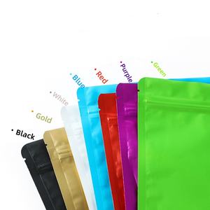 Sachet Doypack en plastique laminé avec feuille d'aluminium imprimée colorée, refermable à fermeture éclair, pour l'emballage alimentaire, du thé, du café et des noix - Product Image 6