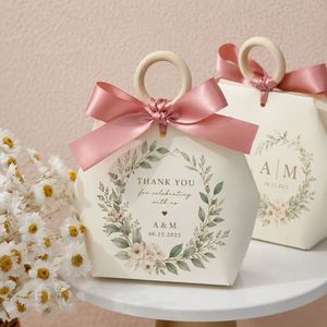 Personalized Favor <b>Box</b> for Guests Custom Wedding <b>Gift</b> Packaging Wholesale - Product Image 3