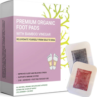 Coussinets pour pieds détoxifiants Patch pour pieds détox Vinaigre de bambou naturel pur et poudre de gingembre Coussinets adhésifs pour pieds pour le soulagement de la douleur et du stress