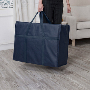 Sac de rangement Non tissé, grande capacité, pour vêtements, ménage sacs de rangement mobiles Extra-Large avec poignée renforcée - Product Image 4