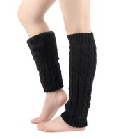 2026 En gros Jambières tricotées torsadées d'hiver pour femmes, doublées polaire, sans pied, pour bottes