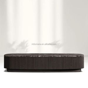 Mesa de Centro Redonda Americana de Madera Maciza con Almacenamiento, Color y Logotipo Personalizables - Muebles para Sala de Estar, Venta Directa de Fábrica - Product Image 2