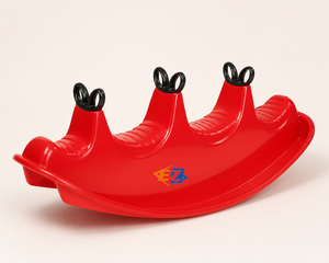 Caballito Mecedor de Tres Asientos de PP, 100cm, Balancín para Niños con Asas para Juego Interior y Exterior OEM - Product Image 2
