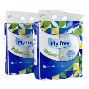 Rollo de papel de cocina de 2 capas ultrasuave al <span class=keywords><strong>mejor</strong></span> precio de China, <span class=keywords><strong>toalla</strong></span> de papel absorbente de aceite desechable para limpieza personalizable - Product Image 4