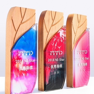 Wholesale Gold Plated Sports Game Winner Fitness Bodybuilding Gymnastics Dart Award Cup Crystal Trophy Custom Wooden Trophy - Product Image 4