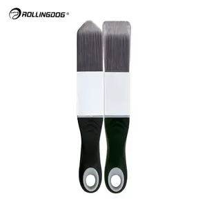 Rollingdog detalhe pro 10593 malha de alumínio sem costura, conjunto de escova de tinta com filamento 2 peças srt